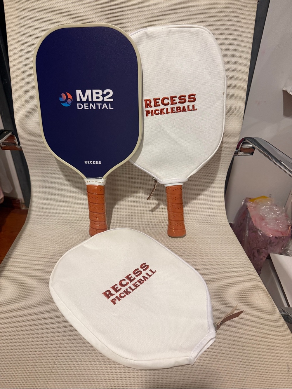 Recess Pickleball Paddle - Navy & Tan